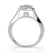 Bianca Marquise Cut Halo Pave Engagement Ring Setting - Nivetta